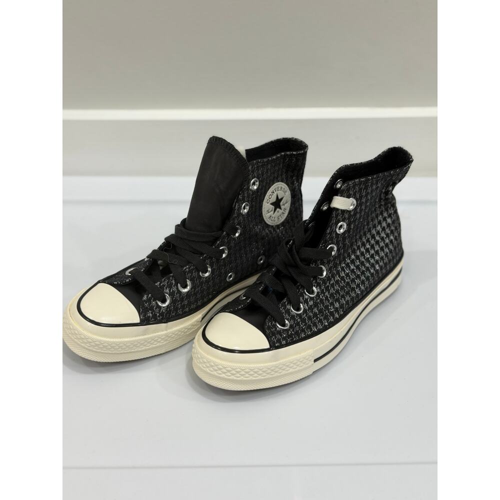 Converse Wmns Chuck 70 High 'Houndstooth Shine - Black' A04277C Shoes Size 6